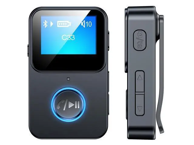 Alt view image 6 of 6 - BT Receiver for Car Wired Speakers with Screen Wireless Audio Adapter Support TF Card