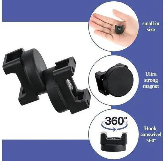 Alt view image 8 of 12 - Magnetic Zip Tie Mount Multipurpose Magnetic Cable Holder Cable Tie Mount Magnets Magnetic Wire Management Bases with Heavy Duty Cable Zip Ties, Tie Mount Nylon Cable Ties in Total (60 Pieces, 22 mm)