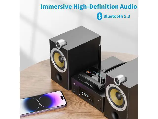 Alt view image 12 of 14 - Bluetooth 5.3 Receiver for Home Stereo, RCA Bluetooth Adapter, Low Latency & HD Music Audio, Support Optical AUX 3.5mm, RCA Receiver Adapter for Speakers, Music Streaming Stereo System