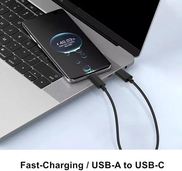 Alt view image 11 of 14 - 20-Pack Bulk USB C Charger Cable - Multipack Type-C Charging Cords USB 2.0 for Phones and Tablets 3.3ft Black