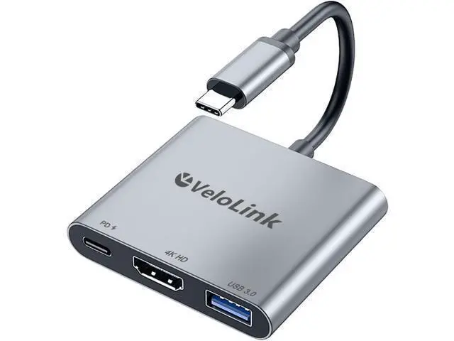 Alt view image 8 of 14 - USB C HUB usbc to hdmi Adapter USB c multiport Adapter Equipped with a 4K@60Hz HDMI Output Port 100W PD Charging Port (Charging Function only)