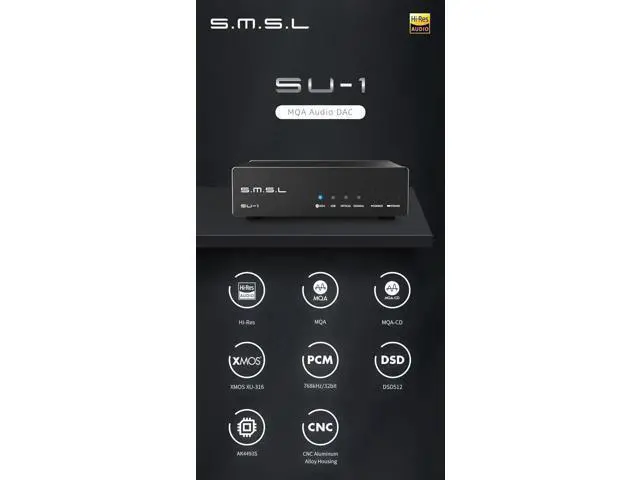 Alt view image 9 of 12 - SU-1 MQA MQA-CD Audio Decoder AK4493S XU316 768kHz/32Bit DSD512 Hi-Res DAC