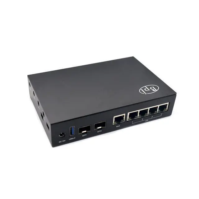 Alt view image 2 of 2 - Banana Pi BPI-R3 Metal Case, Iron,350g, SMA Hole, BPI-R3 Router Development Board case