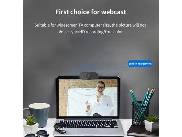 Alt view image 9 of 10 - HD Webcam 1080P Web Camera Mini Computer PC Laptop Web Cam With Microphone Free Drive USB Web Cam For Live Broadcast Video