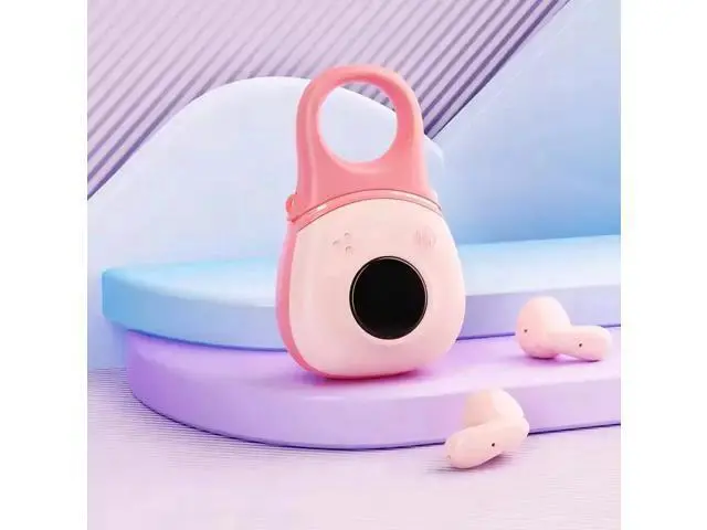 Alt view image 7 of 12 - R27 Anc Portable TWS Wireless BT Earbuds HD Sound Quality Type c Sports Gaming Headsets Headphones Earphones Pink