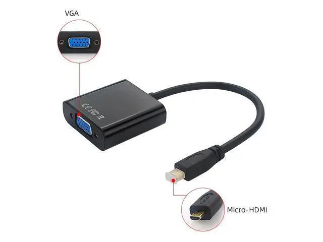 Alt view image 7 of 10 - to VGA Adapter Cable Male to Female + Audio Jack + USB Power Cable for Xbox|PS4/3 Camera|Cellphone|Raspberry Pi 4