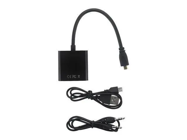 Alt view image 10 of 10 - to VGA Adapter Cable Male to Female + Audio Jack + USB Power Cable for Xbox|PS4/3 Camera|Cellphone|Raspberry Pi 4