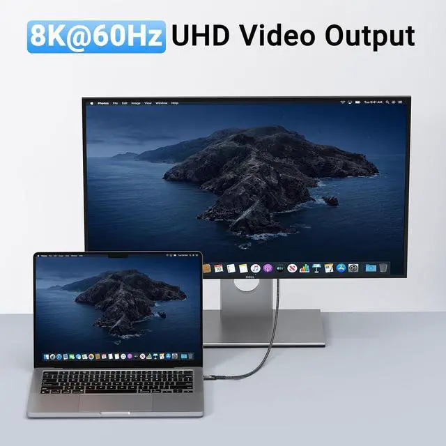 Alt view image 9 of 10 - USB 4 Data Cable(1.5FT 2packs) 40Gbps Data Transfer 8K Video and USB C to USB C 240W Charging Compatible with iPhone 15/Pro/Plus/Pro Max Galaxy Thunderbolt 4/3 Cable and USB-C