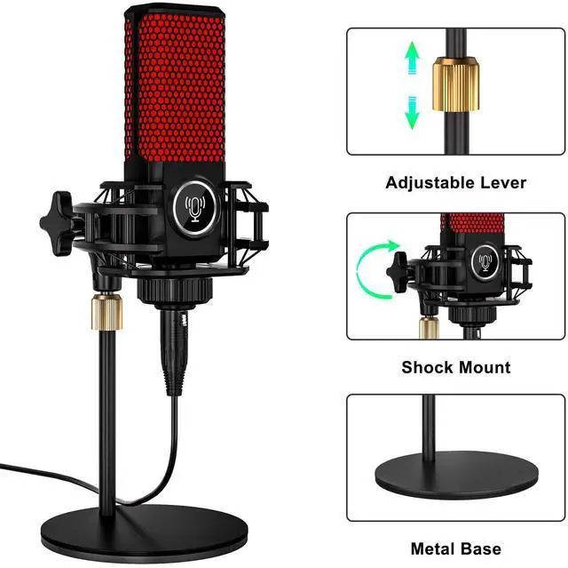 Alt view image 9 of 14 - _Mega Brand G3 Audio Mixer for Podcast Equipment BundleLive Sound Card for StreamingAudio Interface DJ Mixer Sound Card/Board Condenser Microphone for Tiktok Gaming Video Content Creator