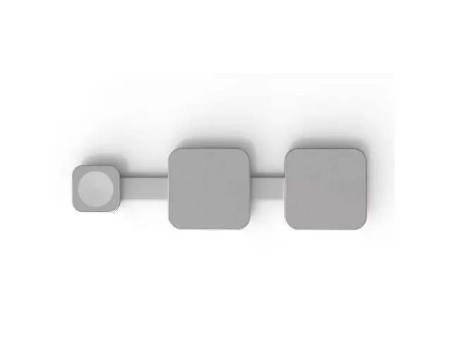 Alt view image 9 of 12 - Design Multi Function Charging Adapter 3-in-1 15W Fast Charging Foldable Magnetic Wireless Charger Stand