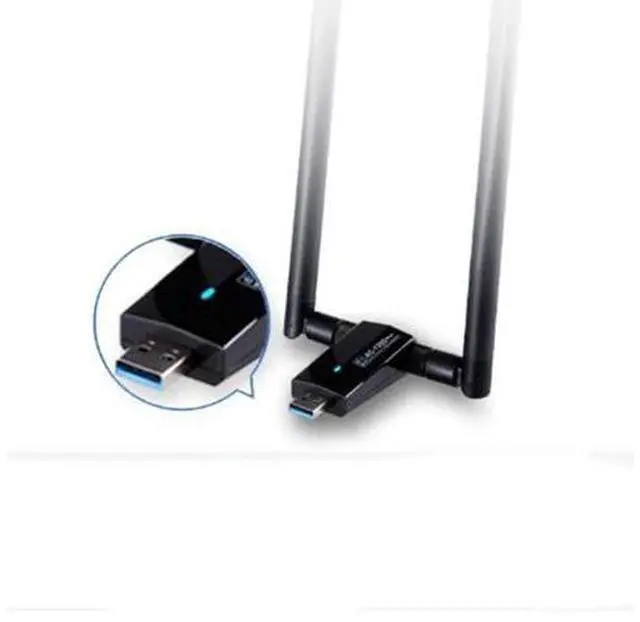 Alt view image 7 of 10 - Network Card AC1200Mbps USB3.0 Wireless Antenna Adapter MT7612U IEEE 802.11AC Dongle Receiver Transmitter
