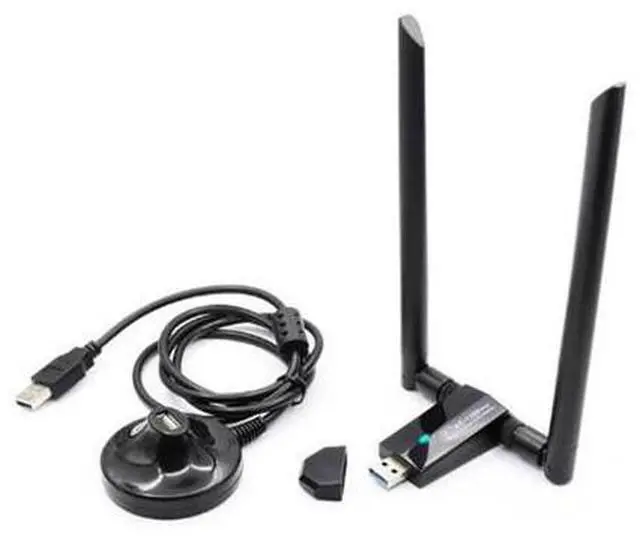 Alt view image 8 of 10 - Network Card AC1200Mbps USB3.0 Wireless Antenna Adapter MT7612U IEEE 802.11AC Dongle Receiver Transmitter