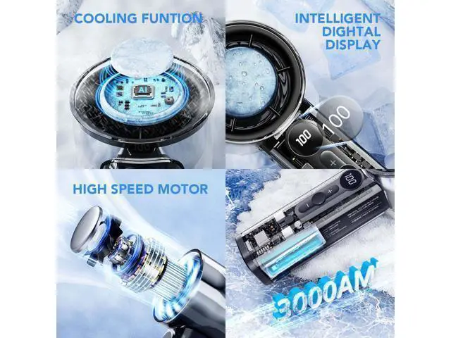 Alt view image 9 of 14 - Innovative Black Usb Handheld Mini Fan Black Portable Desktop Fan Commercial Portable Usb Fan White