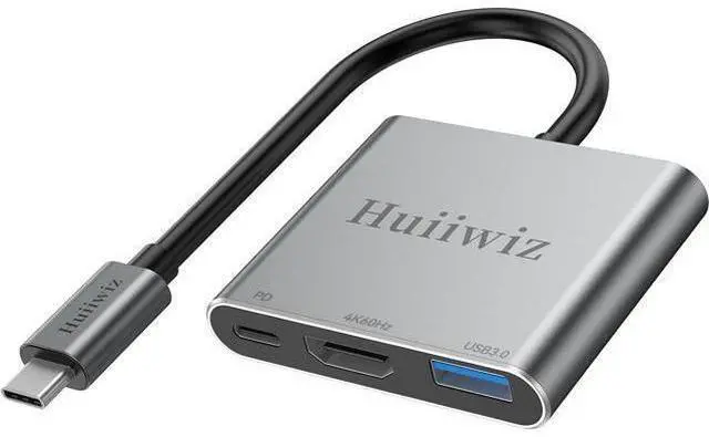 Alt view image 8 of 14 - USB C to HDMI Adapter with Multiport(4K@60Hz/USB3.0/PD 100W) USBC to HDMI Adapter for iPhone iPad MacBook Switch to TV Monitor Projector