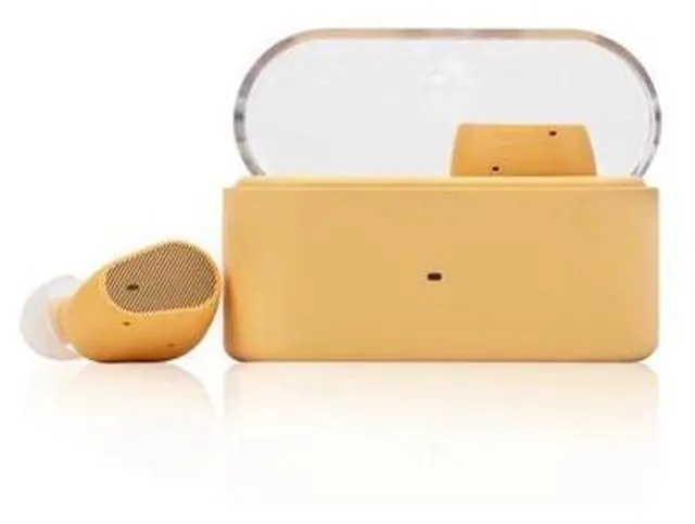 Alt view image 8 of 14 - Pudding TWS Earphone True Wireless Stereo ANC AI ENC LHDC-V 10mm Dynamic Driver Interactive DSP Bluetooth 6.0 Music Game Dual Mode (Yellow)