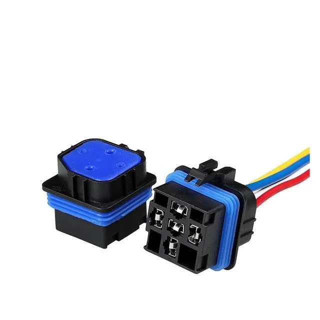 Alt view image 8 of 12 - 5 Pin 12077951 Relay Socket 12065686 Waterproof Wiring Connector 2194 For Brightener Modification With Line15cm Or Without Line(5p female,1 SET_5P)