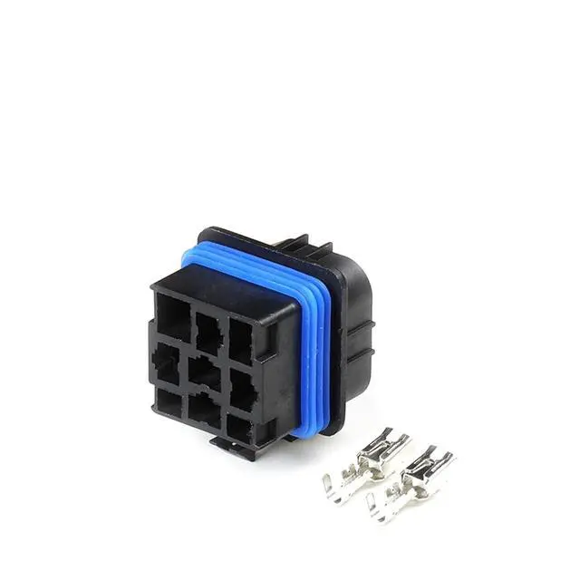 Alt view image 10 of 12 - 5 Pin 12077951 Relay Socket 12065686 Waterproof Wiring Connector 2194 For Brightener Modification With Line15cm Or Without Line(5p female,1 SET_5P)