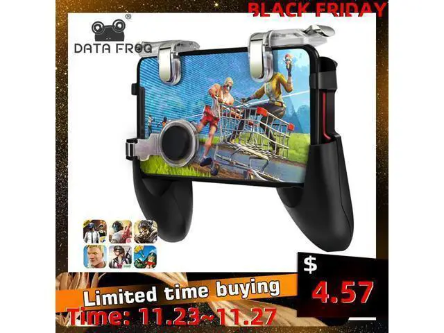 Alt view image 6 of 10 - For Pubg Game Gamepad For Mobile Phone Game Controller l1r1 Shooter Trigger Fire Button For IPhone For Free Fire