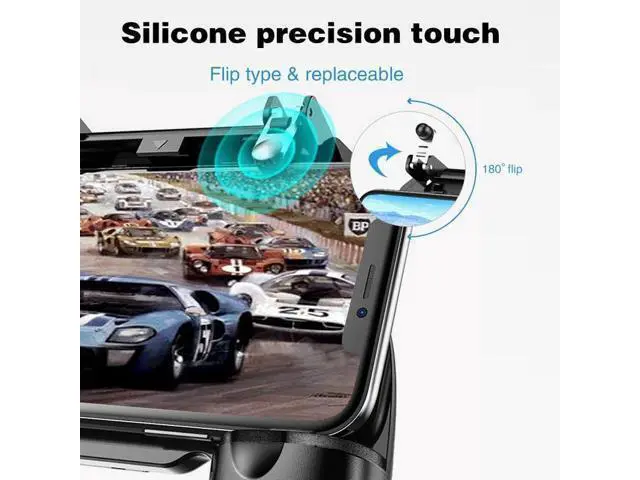 Alt view image 9 of 10 - For Pubg Game Gamepad For Mobile Phone Game Controller l1r1 Shooter Trigger Fire Button For IPhone For Free Fire