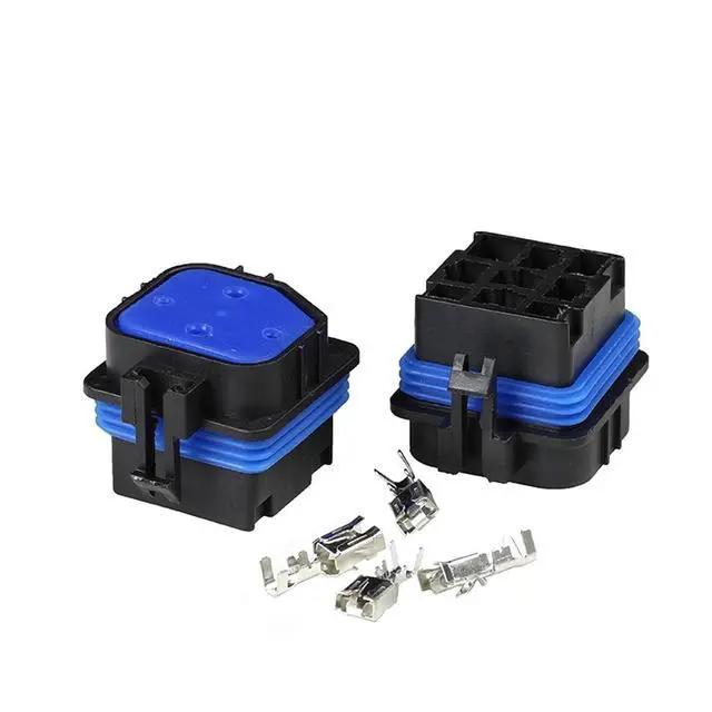 Alt view image 9 of 12 - 5 Pin 12077951 Relay Socket 12065686 Waterproof Wiring Connector 2194 For Brightener Modification With Line15cm Or Without Line(5p female,1 SET_5P)