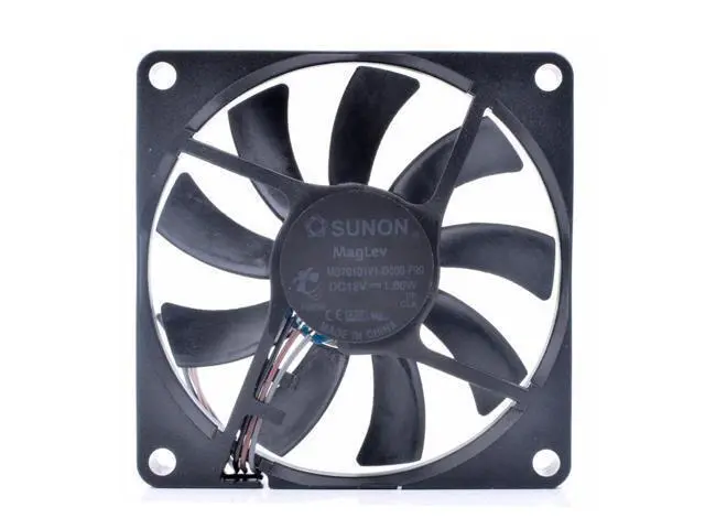 Alt view image 7 of 8 - MB70101V1-D000-F99 7cm 7010 12V 1.66W ultra-thin projector cooling fan