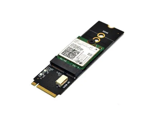 Alt view image 12 of 12 - M.2 Wifi Adapter M.2 M Key to A+E Key Slot Wifi Bluetooth Network Card NGFF NVMe PCI express SSD Port to E key Slot Wifi Adapter