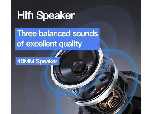 Alt view image 12 of 12 - SOEWIOU Upgraded Hybrid Active Headphones with Transparent Modes Playtime Wireless Bluetooth with Mic, Deep Bass Soft-Earpads Fast Charging-Black