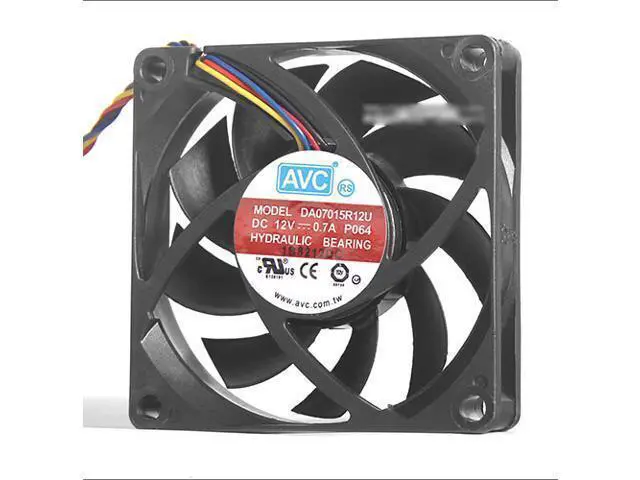 Alt view image 3 of 4 - AVC 7015 DA07015R12U AMD CPU Cooling fan with 12V 0.7A 4 Wires 4 Pins PWM