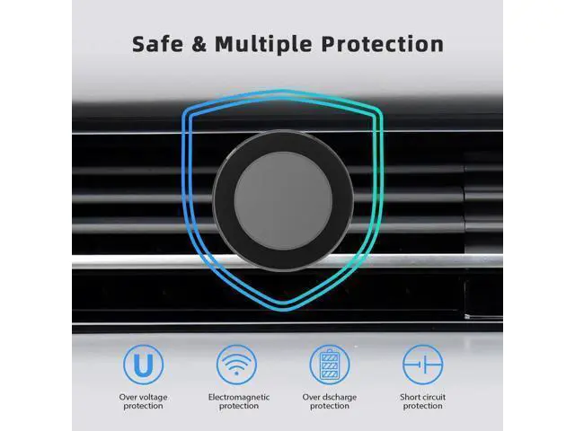 Alt view image 8 of 10 - 15W Magnetic Wireless Car Charger Air Vent Mount Works with Various Phone 360 Adjustable Fast Charging Phone Holder