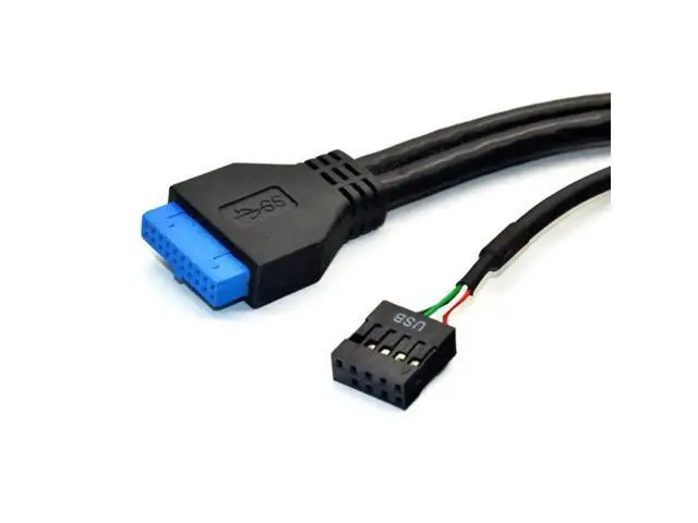 Alt view image 10 of 10 - 3.0 Front Panel 5.25 inch 19 Pin To 2 3.0+4 2.0+BC1.2 Optical Drive Fast Quick Changer Connector for PC Desktop