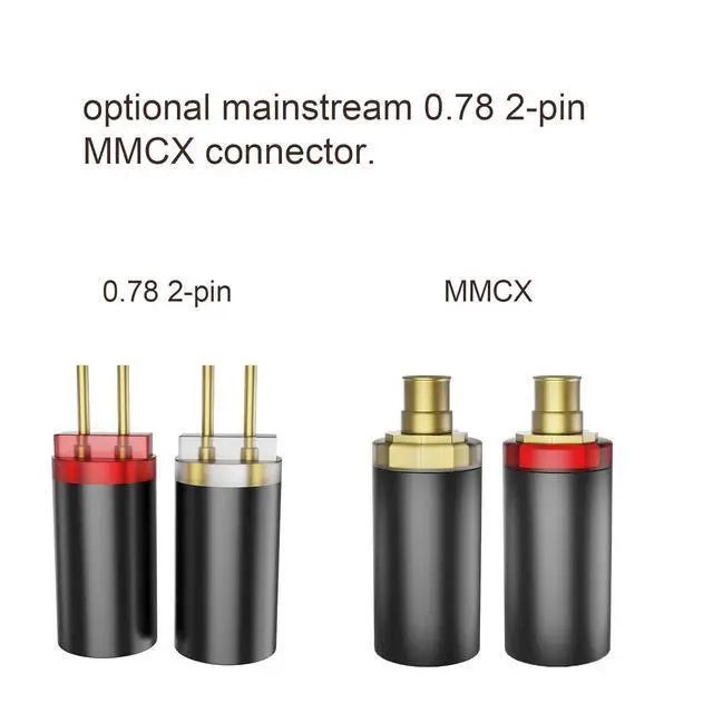Alt view image 5 of 7 - A1 Upgraded 4 Core Monocrystalline Copper Detachable Earphone Cable IEM Cable in-Ear Headphone Audio Cable (2pin-0.78mm 3.5mm)