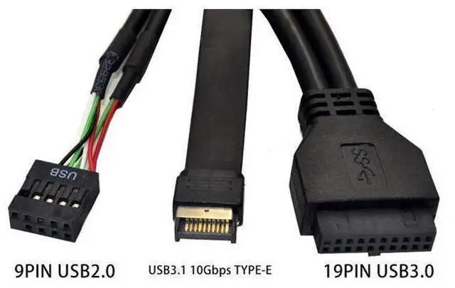 Alt view image 7 of 10 - 5.25 Inch USB 3.1 GEN2 Front Panel USB Hub 2 Ports USB 3.0 + 2 Ports USB2.0 + 1 Port TYPE-C with TYPE-E Connector for Desktop PC