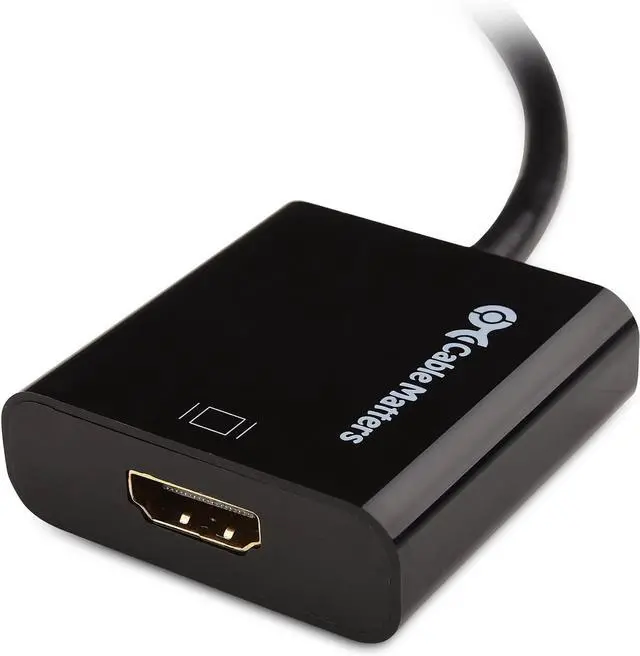 Alt view image 9 of 10 - Active Mini DisplayPort to HDMI Adapter (Active Mini DP to HDMI) Supporting Eyefinity Technology 4K Resolution