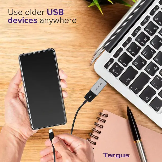 Alt view image 12 of 14 - USB-C to USB-A Adapter 2-Pack - Fast Data Transfer Compact Design - USB C to USB Adapter & USB to USB C Adapter - USB C Adapter Duo Supports USB 2.0 and USB 3.2 Gen 1 Devices (ACA979GL)