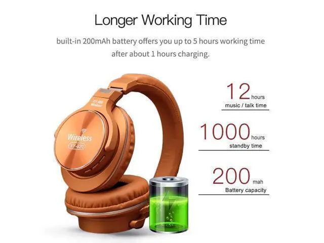 Alt view image 8 of 10 - Ho Wireless Headphones Gaming Headset Stereo foldable Sport Earphone Microphone Gaming Cordless Auriculares Audifonos
