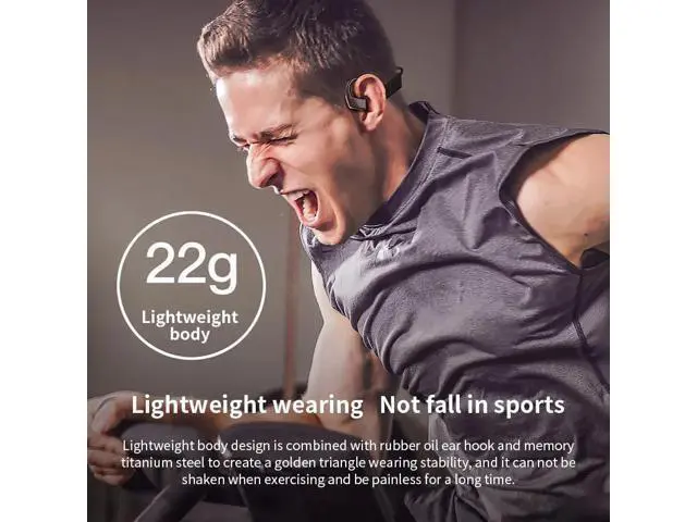 Alt view image 10 of 10 - Bone Conduction Earphone Bluetooth Wireless Headphones terproof Sport Earbud Gaming Headset For iphone Phone