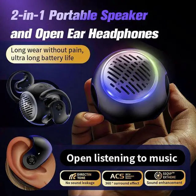Alt view image 10 of 14 - Xmenha Mini Small Bluetooth Speaker with AI Language Translator Kids Earbuds Headphones Language Translation Earbuds Real Time for Kids Open Ear Buds Headphones Over Ear Translate Translating Earbuds
