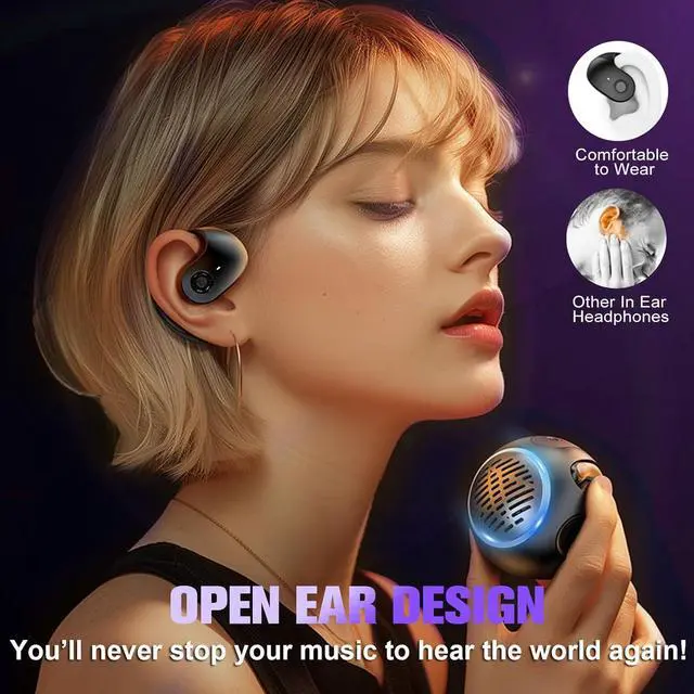 Alt view image 11 of 14 - Xmenha Mini Small Bluetooth Speaker with AI Language Translator Kids Earbuds Headphones Language Translation Earbuds Real Time for Kids Open Ear Buds Headphones Over Ear Translate Translating Earbuds