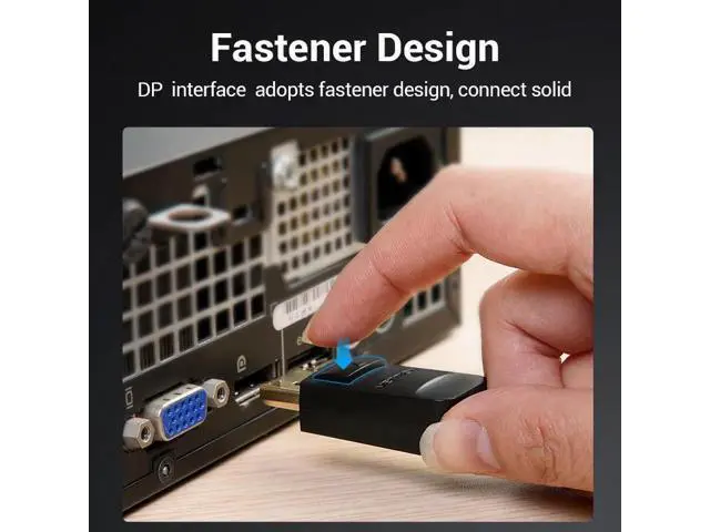 Alt view image 10 of 10 - Displayport to VGA Cable 1080P DP to VGA Converter Male to Male for Laptop Projector Monitor Display Port to VGA Adapter