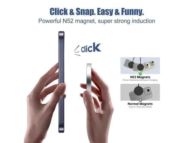 Alt view image 7 of 10 - For iphone 16/17 25W Fast Charge Magnet Wireless Phone Charger Type C 25W PD Charger for iphone for google White