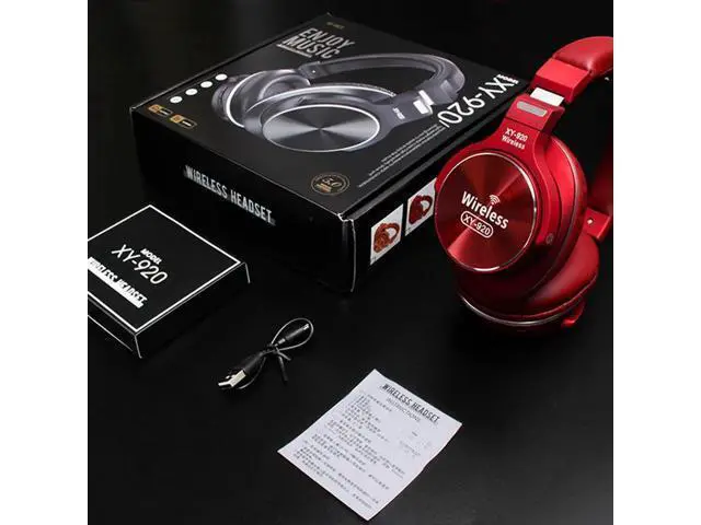 Alt view image 10 of 10 - Ho Wireless Headphones Gaming Headset Stereo foldable Sport Earphone Microphone Gaming Cordless Auriculares Audifonos