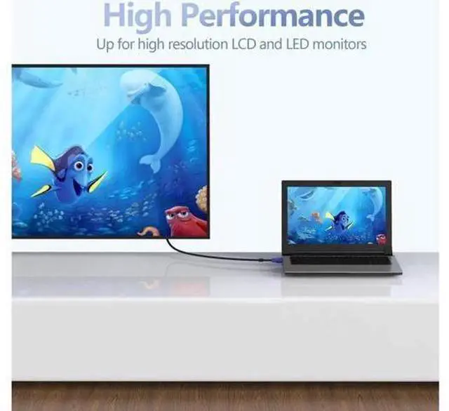 Alt view image 13 of 14 - VGA to VGA Monitor Cable, 15 pin 1080P Full HD Male to Male Cor for Computer PC Laptop to Monitor Screen Projector with VGA Plug Port 65 Feet