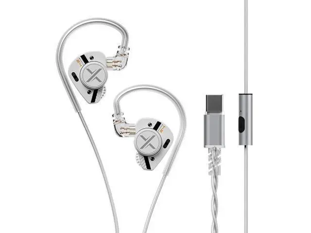 Alt view image 8 of 14 - ooopusX Op.24 2DD+4BA Hybird in-Ear Headphones Op24 HiFi Earphone Wired Monitors Earbuds with One Dial (Type C with mic)