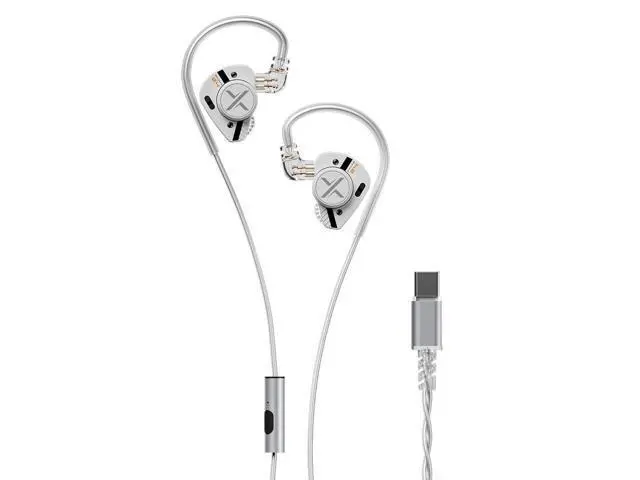 Alt view image 9 of 14 - ooopusX Op.24 2DD+4BA Hybird in-Ear Headphones Op24 HiFi Earphone Wired Monitors Earbuds with One Dial (Type C with mic)