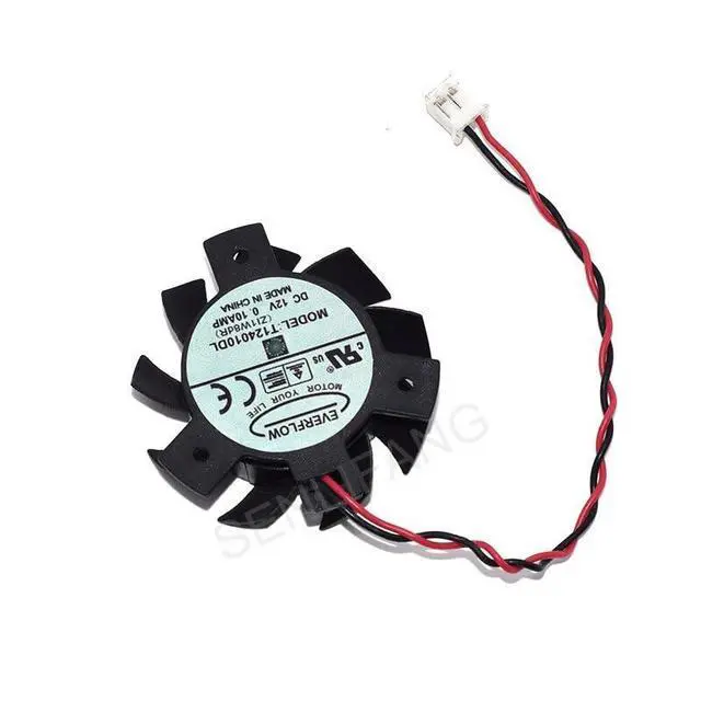 Alt view image 5 of 8 - New Graphics Card Cooling T124010DL DC12V 0.1A Two Lines Cooler