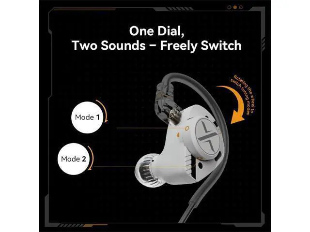 Alt view image 14 of 14 - ooopusX Op.24 2DD+4BA Hybird in-Ear Headphones Op24 HiFi Earphone Wired Monitors Earbuds with One Dial (Type C with mic)