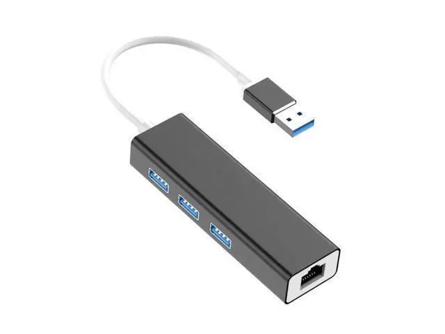 Alt view image 10 of 10 - 4 in 1 Multi USB Hub 3 0 For Laptop PC Computer Accessories Adaptador USB Port Splitter To RJ45 USB 3.0 Hub Adapter Charger