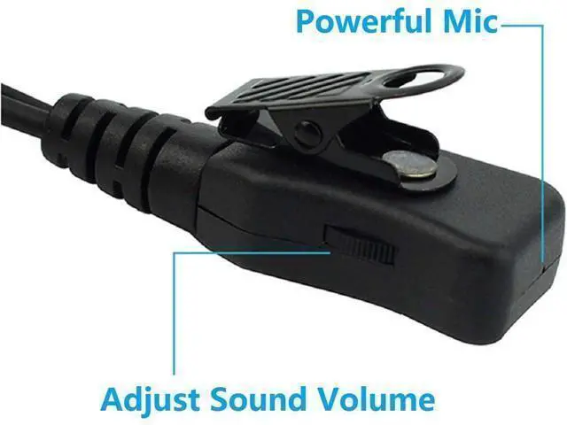 Alt view image 12 of 14 - Retevis Walkie Talkie Earpiece with Mic G Shape 2 Pin Adjustable Volume Headset Compatible with Retevis H-777 RT22 RT21 Baofeng UV-5R 888S 2 Way Radio(10 Pack)