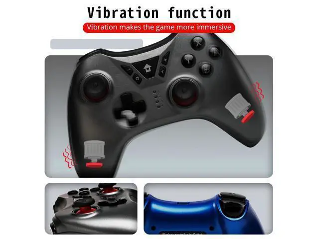 Alt view image 7 of 10 - Game Controller For Nintendo Switch Bluetooth Wireless Joystick For Nintend Switch Dual vibration Gamepad For PC/PS3