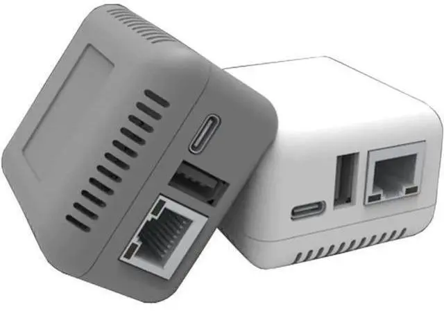 Alt view image 9 of 14 - NP330 USB 2.0 Print Server Mini Network Server Support for Cable/Phone/Computer Printing (Cable/WiFi Print)